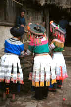 Jpeg 40K Back view of Miao women - Chang Tion village, Cheng Guan township, Puding county, Guizhou province 0010w19.jpg