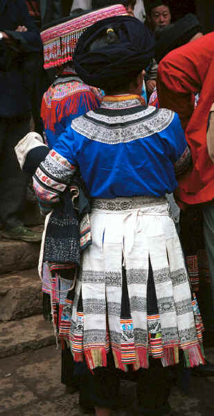 Back view of Miao woman - Chang Tion village, Cheng Guan township, Puding county, Guizhou province 0010w25.jpg