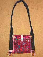 to 41K Jpeg  Hani embroidered and trimmed bag, Menghai  county, Yunnan province, southwest China