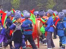 to 48K Jpeg Miao festival dance in a village in Songtao Miao Autonomous County, Tongren Prefecture, eastern Guizhou Province.
