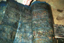 Jpeg 44K Big Flower Miao skirt length (ramie or hemp) which has been covered with wax on both sides as a resist and then dyed in indigo - Xian Ma village, Hou Chang township, Puding county, Guizhou province 0010y09.jpg