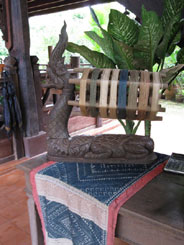 to 88K Jpg - Display at the Lao Textile Museum in Vientiane