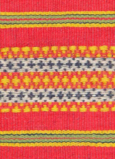 Jpeg 55K A detail of floating weave Kalinga blanket, highlands of Northern Luzon, Philippines