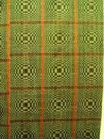 to 75K Jpg 07 - Detail of Itneg Binakel (spherical-weave) cotton blanket, early 20th century, Northern Luzon. 148 cm x 192 cm