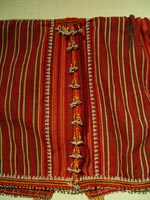 to 69K Jpg 17 - Detail 1 of Gadang woman's cotton jacket, Paracelis Mountain Province, Northern Luzon, early 20th century. 108 cm (incl. sleeves) x 31 cm