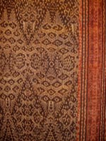 to 73K Jpg 23 - Detail 3 of Tboli woman's abaka and ikat dress, Mindanao, early 20th century. 54 cm x 182 cm