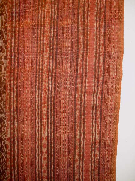 64K Jpg 23 - Detail 1 of Tboli woman's abaka and ikat dress, Mindanao, early 20th century. 54 cm x 182 cm