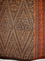 to 73K Jpg 23 - Detail 4 of Tboli woman's abaka and ikat dress, Mindanao, early 20th century. 54 cm x 182 cm