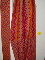 to 80K Jpg 24 - Detail of cotton sash with multi-colored ikat design, Mindanao, late 19th to early 20th century. 