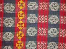 to Jpeg 53K A detail of a pinilian blanket found from Ilocos to Kalinga, highlands of Northern Luzon, Philippines