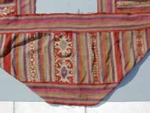 9. to mini photogallery of A woven and embroidered mosquito net border sourced out of Lai Chau Province in northwest Vietnam and thought to be about 40 years old when bought in 2003. It may well come from Lai Chau and be of Black Thai (Tai Dam) origin.
