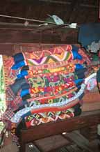 to Jpeg 58KPile of bedding in a Southern Thai house in Ban Lac village, Mai Chau District in Hoa Binh Province near the border with the north-western part of Thanh Hoa Province in north west Vietnam 9510A12T