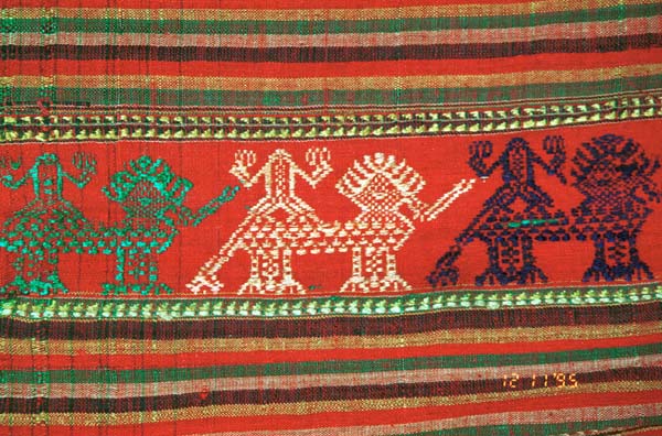 Detail of Thai minority weaving in my collection purchased from a little gallery in Hanoi old town 9511A36